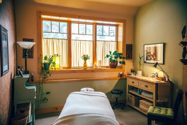 A beautiful room in our sanctuary for acupuncture, wellness and massage.